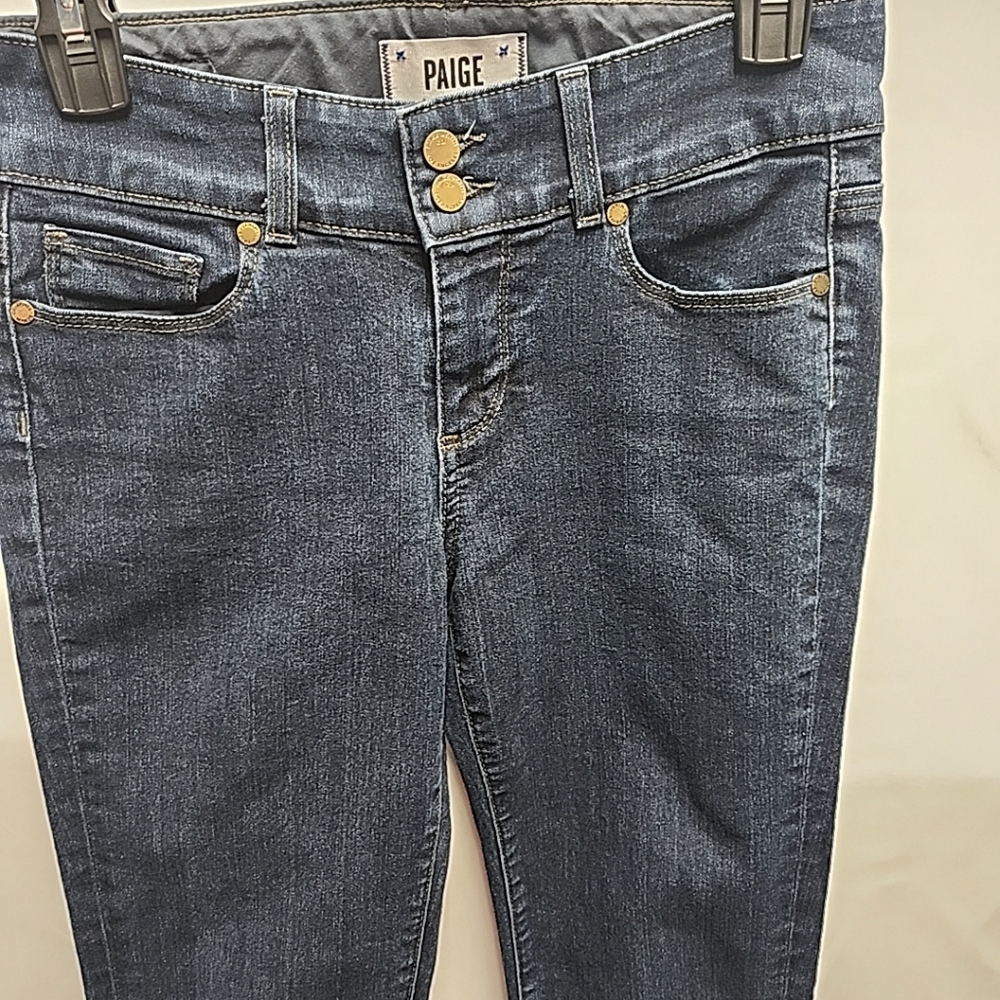 PAIGE Hidden Hills Straight Jeans Champion Wash Size 26x32 - Picture 12 of 13
